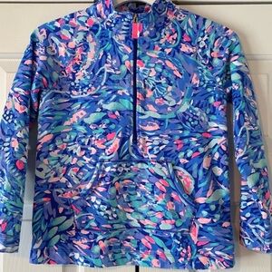 Lilly Pulitzer Little Skipper Popover in Party Wave, Girls XL
